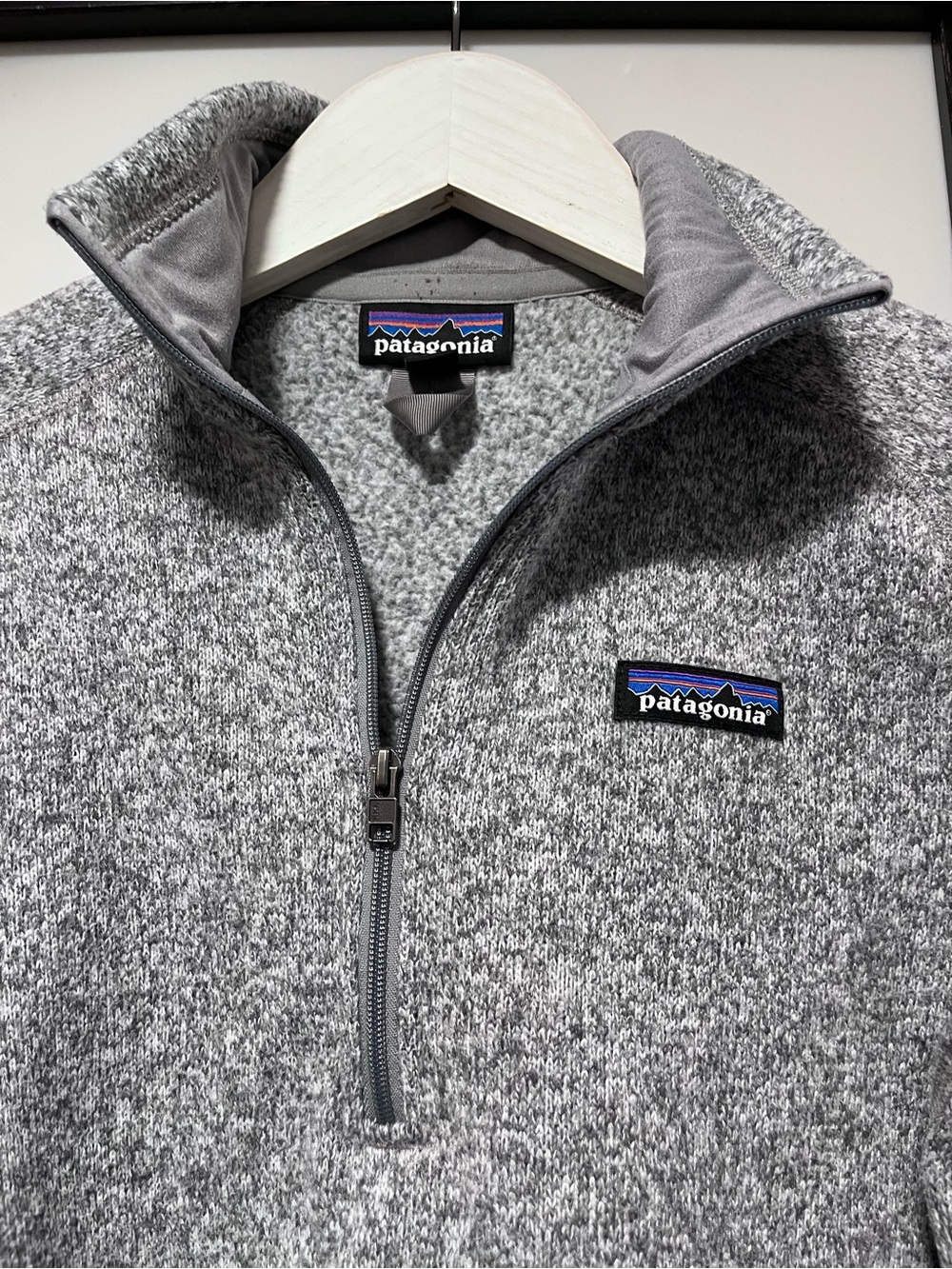 Patagonia Better Sweater 1/4 Zip Pullover Fleece Grey Small - Picture 9 of 10